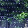 AWQ 200 LED 9.8ft x 6.6ft String Lights Net Mesh Lights Christmas Net Lights 8 Modes for Christmas Wedding Party Home Garden Lawn Bushes Bedroom Indoor Outdoor Decor (9.8ft x 6.6ft, White) view 2