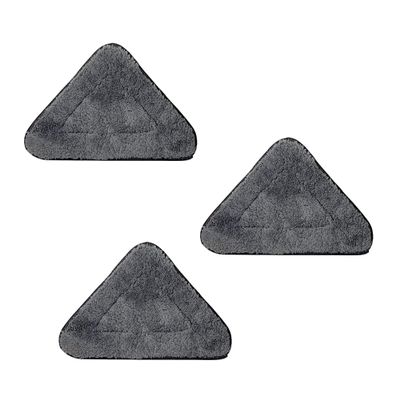 Triangle Dust Mop Pads Relacement Refill Mitts, Removable Reusable Washable Microfiber Mop Pad for Wet Dry Cleaning