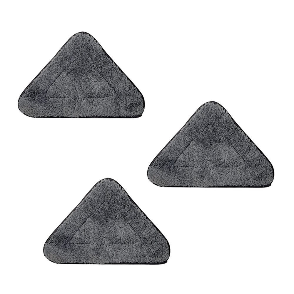 Triangle Dust Mop Pads Relacement Refill Mitts, Removable Reusable Washable Microfiber Mop Pad for Wet Dry Cleaning