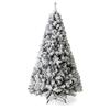 BDPP Fake Trees Christmas Tree Simulation Cedar Flocking Tree Snowflake Flocking Snow Scene Ice Sculpture Fake Plant Decoration Interior Decoration Gift (Size : 23.6in) view 1