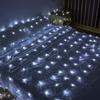 AWQ 360 LED 13.1ft x 6.6ft String Lights Net Mesh Lights Christmas Net Lights 8 Modes for Christmas Wedding Party Home Garden Lawn Bushes Bedroom Indoor Outdoor Decor (White) view 3