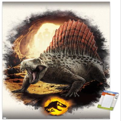 Trends International Jurassic World: Dominion - Dimetrodon Focal Wall Poster, 22.375" x 34", Premium Poster & Mount Bundle