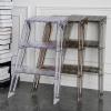 ADKINC Step Stools for Adults, Acrylic 3 Ladder,2-in-1 Design with Ladder and Stool Home Library 330lbs Capacity view 2
