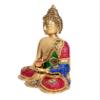 Brass Buddha Meditation position Idol (Height 18 Inches) view 3