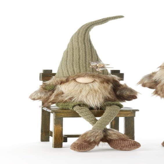 5.6 x 21.7" Dangle Leg Balsam Gnome