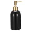 uxcell Soap Dispenser-14Oz Ceramic Dish Hand Soap Dispenser with Pump for Kitchen Bathroom, Black view 1