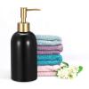 uxcell Soap Dispenser-14Oz Ceramic Dish Hand Soap Dispenser with Pump for Kitchen Bathroom, Black view 4