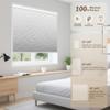 Boolegon Cordless Linen Cellular Shades,Blackout White, 77" W x 56" H view 2