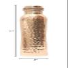 Kunal Art & Crafts Hammered Copper Water Bottle 34 Oz Joint Free-Ayurveda Health For Travelling Purpose Vessel Drinking 1 Litre Christmas Gift- Capacity 1000 Ml view 4