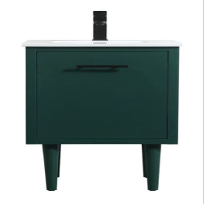 18 in. Cyrus Single Bathroom Vanity, Green