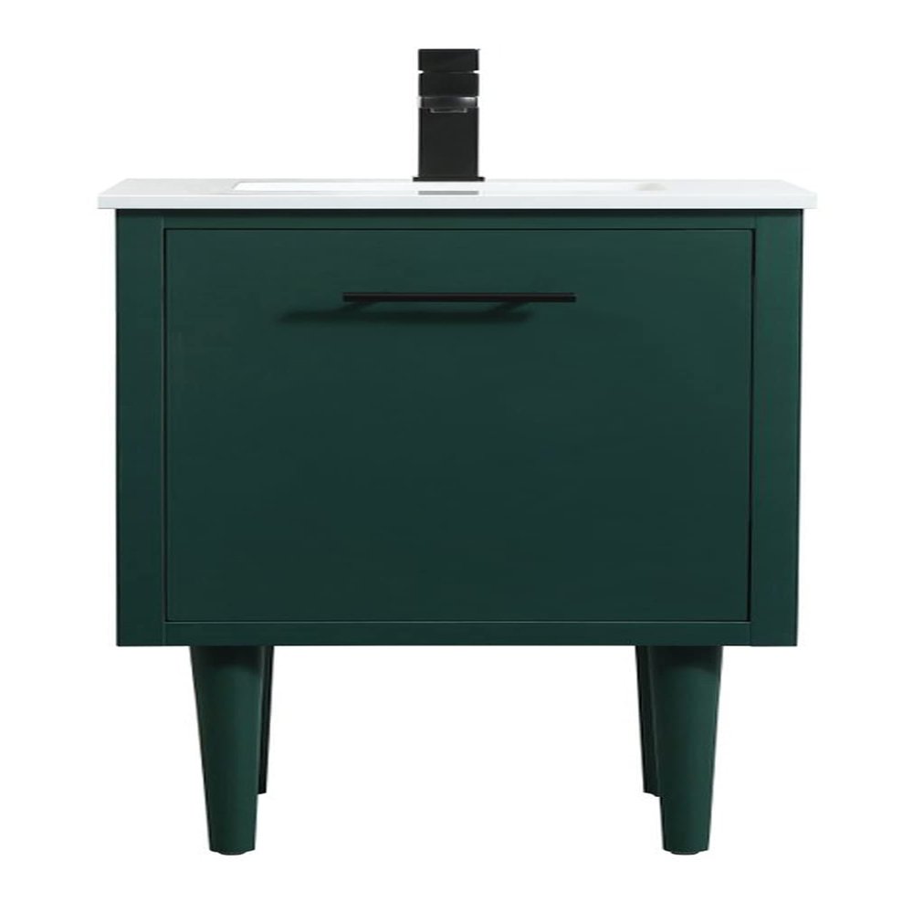 18 in. Cyrus Single Bathroom Vanity, Green