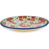 Polmedia Polish Pottery Dinner Plate UNIKAT - Blessed Morning Pattern Handmade in Boleslawiec Poland + Certificate of Authenticity view 2