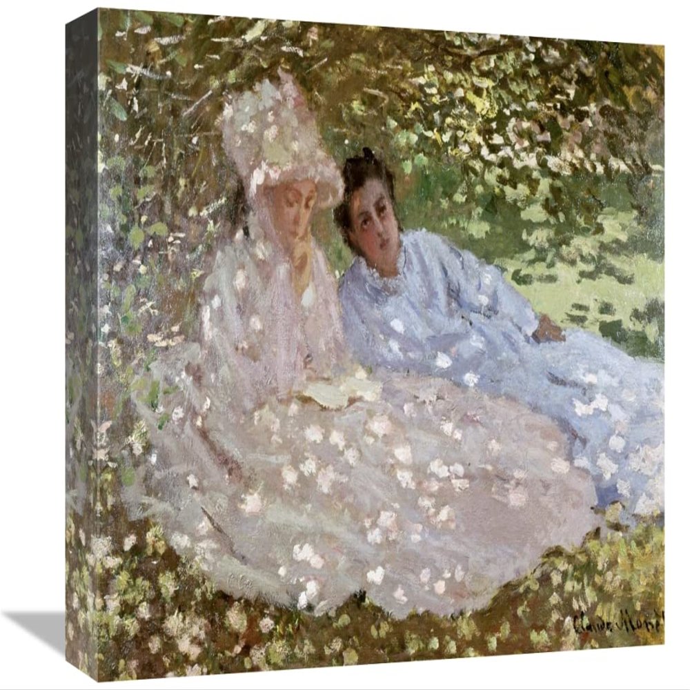 16 in. Madame Monet in The Garden Art Print - Claude Monet