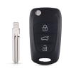 LadyCent 3 Buttons Flip Folding Remote Auto Car Key Shell Blanks Case, for Kia Rio 3 Picanto Soul Ceed Cerato Sportage K2 K3 K5,Model 2 view 1