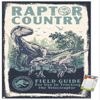 Trends International Jurassic World: Dominion - Raptor Country Wall Poster, 14.725" x 22.375", Premium Poster & Mount Bundle