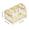 Candy Boxes Party Favors 12pcs, Treasure Chest Shape Wedding Candy Box Chocolates Container Wedding Party Supplies(Gold) view 3