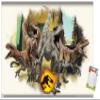 Trends International Jurassic World: Dominion - Atrociraptors Focal Wall Poster, 14.725" x 22.375", Premium Poster & Mount Bundle view 1