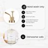 Molimoli Syrup Dispenser for Coffee Bars, Glass Syrup Bottle w. Pump, 16.9 oz 500 ml, Set of 2, Gold Upgraded Dispenser view 3