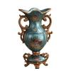 Elegant Large Flower Vases Table Centerpiece for Kitchen Dining Living Room Home Decor, European RetroTall Big Resin Flowers Chinese Vases for Bedroom Decorations, Blue 13.39in6.3in view 1