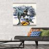 Trends International Jurassic World: Dominion - Blue and Beta Focal Wall Poster, 22.375" x 34", Premium Poster & Mount Bundle view 2
