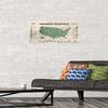 Trends International Jurassic World: Dominion - North American Dinosaur Map Wall Poster, 14.725" x 22.375", Premium Unframed Version view 2