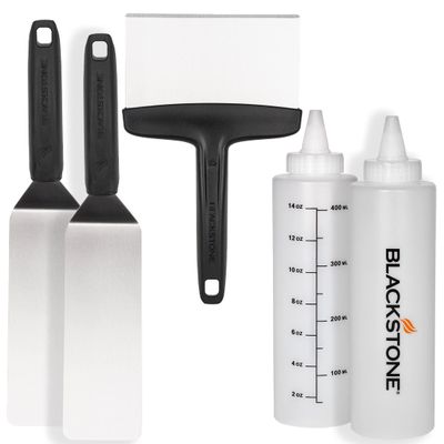 BLACKSTONE Hamburger Griddle Spatula Stainless Steel Metal Flipper for Pancake, Smash Burger, Egg, Fish, Meat Heavy Duty Wide Multipurpose Spatula Scraper - Flat Top Accessories