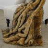 Animal Friendly Faux Fur Coyote Bedspread, Comforter, Throw Blanket, Pillow or Sham, Velvety Soft Cuddle Minky Lined, Custom Handmade USA (60"x72") view 2