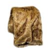 Animal Friendly Faux Fur Coyote Bedspread, Comforter, Throw Blanket, Pillow or Sham, Velvety Soft Cuddle Minky Lined, Custom Handmade USA (60"x72") view 3