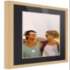 10x15 Frame Natural Wood with Black Mat | 12x17 Frame Matted to 10x15 | Display Your Print Under UV Acrylic Shatter Guard Front, with Foam Board Backing and Wall Hanging Hardware - Wall Frame view 2