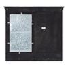 Kate and Laurel Idamae Farmhouse Wood Wall Organizer with Hooks; 28 x 25; White; Decorative Rustic Wall Organizer with Mail Holder; Chalkboard; and Three Key Holder Hooks view 4