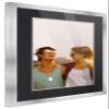 10x15 Frame Silver Wood with Black Mat | 12x17 Frame Matted to 10x15 | Display Your Photo Under UV Acrylic Shatter Guard Front, with Foam Board Backing and Wall Hanging Hardware - Solid Wood Frame view 3