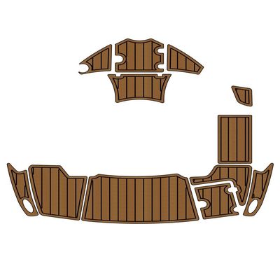 Boat EVA Faux Teak Decking Floor Compatible with 2011 Chaparral 224 Swim Platform Bow Boat EVA Foam Faux Teak Deck Floor Pad Mat