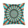 Cool Optical Illusion Crazy Vibrant Colors Design Throw Pillow view 1