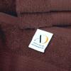 Ample Decor Bath Towels Pack of 16 600 GSM 100% Cotton, Absorbent Soft Premium Quality Machine Washable, Oeko Tex Certified, for Bathroom, Hotel, Spa, Gym, Kitchen - Brown - 30 X 54 Inch view 3