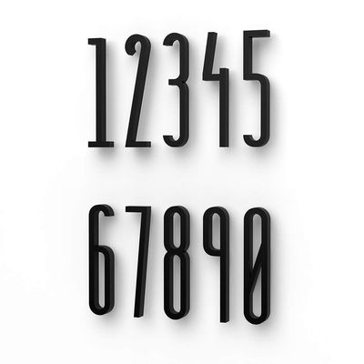 SHz Black numbers, letters and letters, arrow house signs, hotel garden corridor signs. 0-9 number cards 1pcs (Color : A, Size : 1)