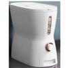 Food Storage Large Cereal DispenserCountertop Placement Dry Food Dispenser Storage Tank One-click Output Smart Rice Bucket Sealed (Color : White-6kg) view 1