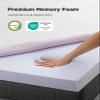 PERLECARE 2 Inch Gel Memory Foam Mattress Topper for Pressure Relief, Premium Soft Mattress Topper for Cooling Sleep, Non-Slip Design with Removable & Washable Cover, CertiPUR-US Certified - Full view 2