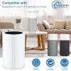 Blue Air 411 Replacement Filter Compatible with Blueair 411 Genuine, Blue Pure 411+,411 Auto & Mini, Efficient Dust Dander Filter&Odor Smoke Activated Carbon Filter, 1 Cleaning Brush(3 Pack Filters) view 2