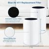 Blue Air 411 Replacement Filter Compatible with Blueair 411 Genuine, Blue Pure 411+,411 Auto & Mini, Efficient Dust Dander Filter&Odor Smoke Activated Carbon Filter, 1 Cleaning Brush(3 Pack Filters) view 3