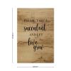 Alioyoit Retro Rustic Style Wooden Wall Hanging Art Office Decor Wooden Wall Hanging Art Love Quotes Please Take a Succulent and Let Love Grow Wood Signs 8x12inch view 2