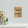 Alioyoit Retro Rustic Style Wooden Wall Hanging Art Office Decor Wooden Wall Hanging Art Love Quotes Please Take a Succulent and Let Love Grow Wood Signs 8x12inch view 3