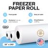Freezer Paper Roll 18" x 1800" (150 feet) - USA-made White Paper for Freezing Food - Freezer Material with Special Coating for Meat & Fish - Strong Barrier Against Air and Moisture by IDL Packaging view 2