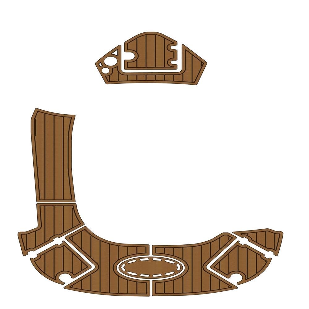 Boat EVA Faux Teak Decking Floor Compatible with 2008 Chaparral 236 SSX Swim Step Platform Bow Boat EVA Foam Teak Deck Floor Pad