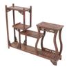 Antique Wooden Display Shelf Desktop Shelf Freestanding Wooden Small Bookshelf Desk Organizer Display Rack for Home Office Dorm view 1