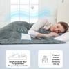 Alomidds Weighted Blanket (60"x80",15lbs Queen Size - Grey), Weighted Blankets for Adults and Kids, Cooling Breathable Soft and Comfort Minky, Heavy Blanket Microfiber Material with Glass Beads view 4