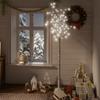 FAMIROSA 6 ft Artificial Christmas Tree 200 LEDs Faux Holiday Xmas Tree with 8 Lighting Modes for Home Office Party Decorations,5.9',Cold White Light view 1
