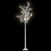 FAMIROSA 6 ft Artificial Christmas Tree 200 LEDs Faux Holiday Xmas Tree with 8 Lighting Modes for Home Office Party Decorations,5.9',Cold White Light view 2