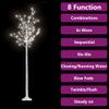 FAMIROSA 6 ft Artificial Christmas Tree 200 LEDs Faux Holiday Xmas Tree with 8 Lighting Modes for Home Office Party Decorations,5.9',Cold White Light view 3