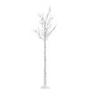 FAMIROSA 6 ft Artificial Christmas Tree 200 LEDs Faux Holiday Xmas Tree with 8 Lighting Modes for Home Office Party Decorations,5.9',Cold White Light view 4