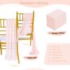 10 Feet Chiffon Table Runner Light Peach 10 Packs 14x120 Inches Chiffon Table Fabric for Spring Wedding Ceremony Baby Shower Party Table Decoration view 3